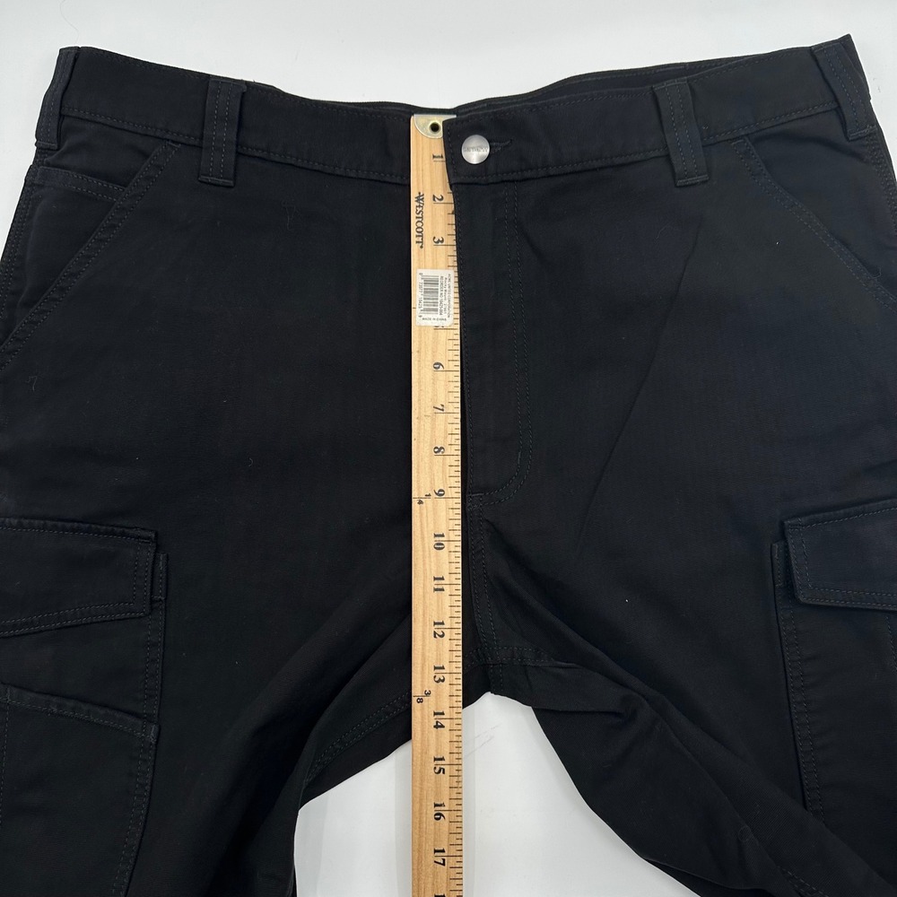 Lot 2 Carhartt Rugged Flex Relaxed Canvas Cargo Pants Black 40x32 103574-BLK NWT - Picture 5 of 14